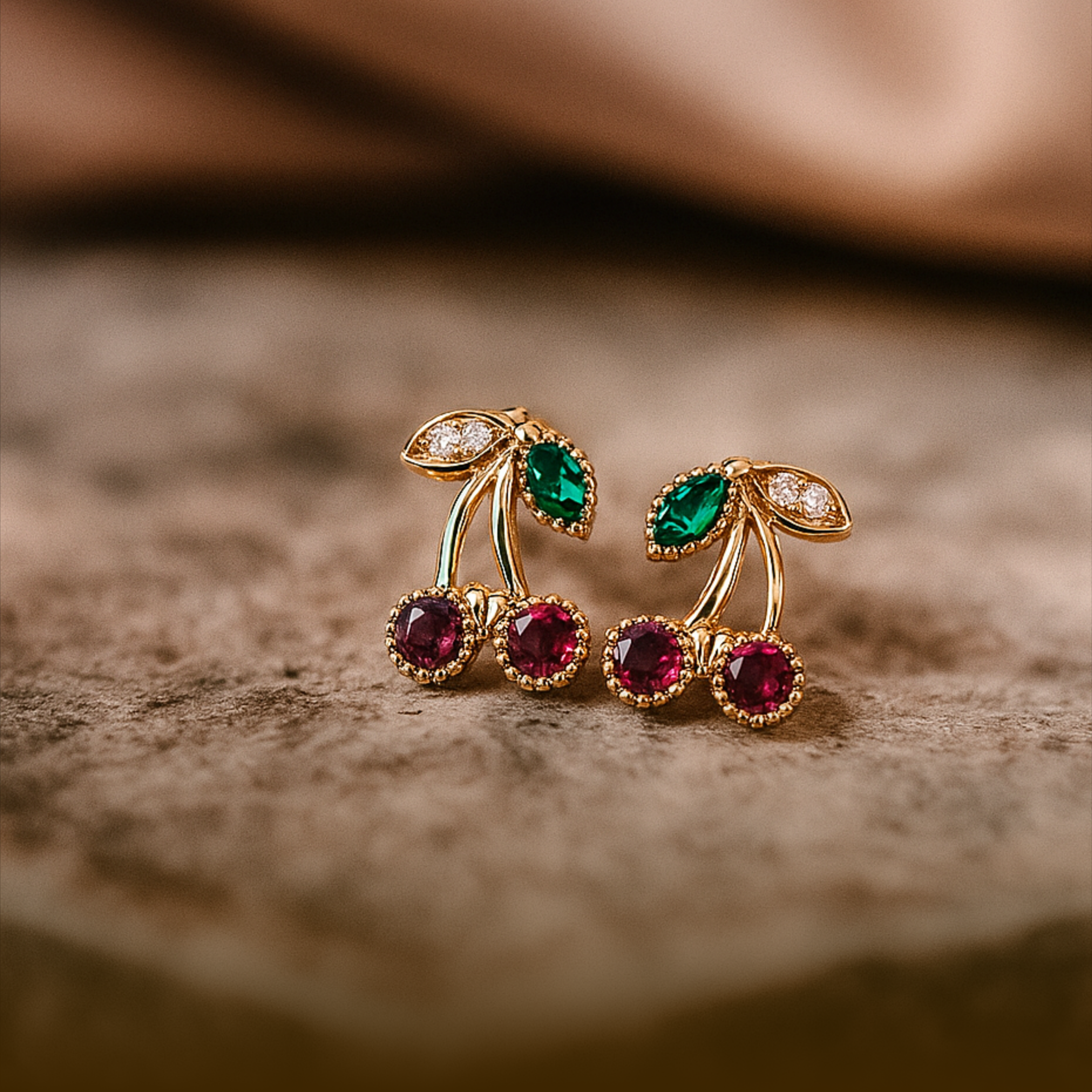 Aretes Cereza