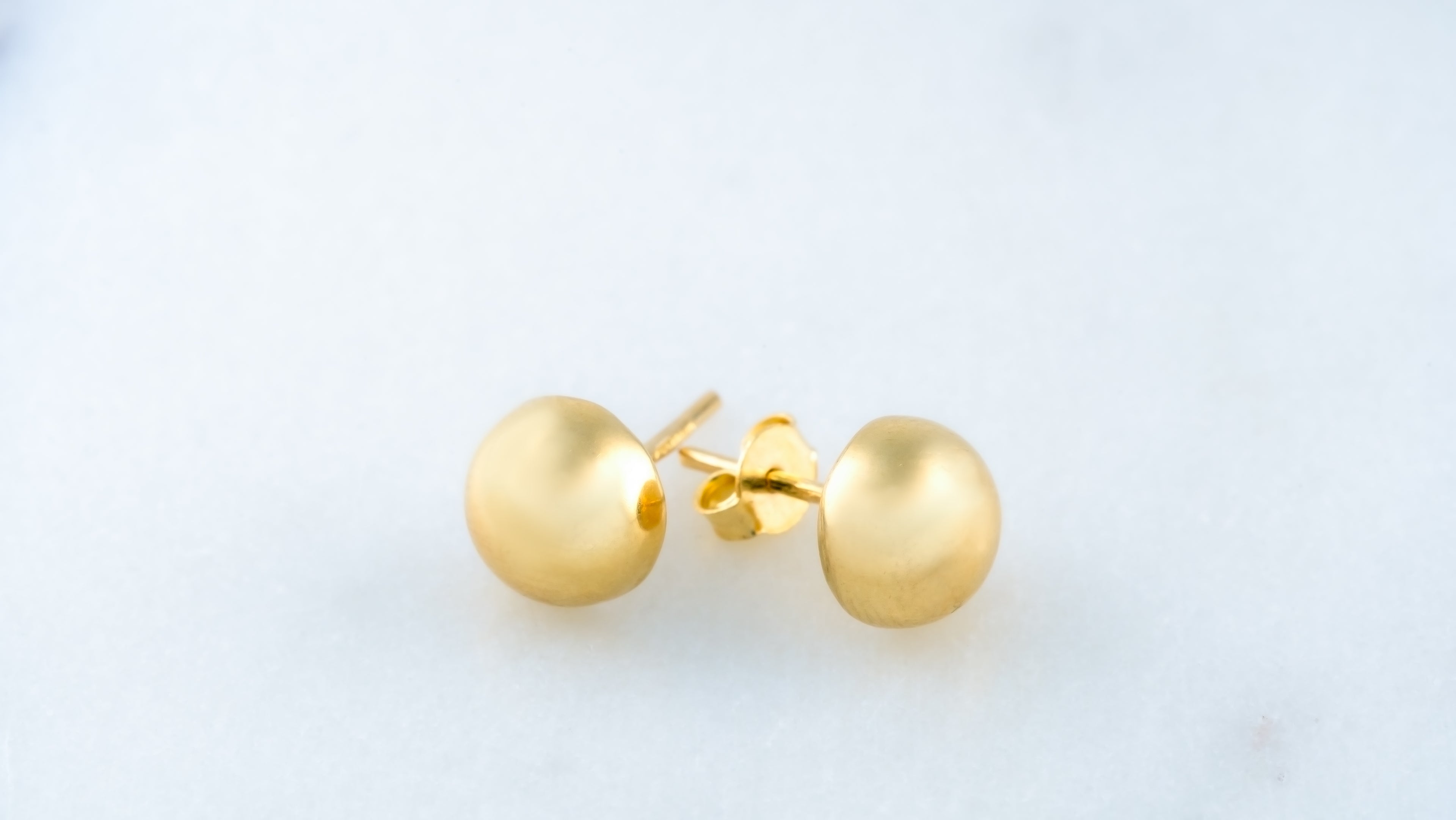 Aretes Botón Oro 10k