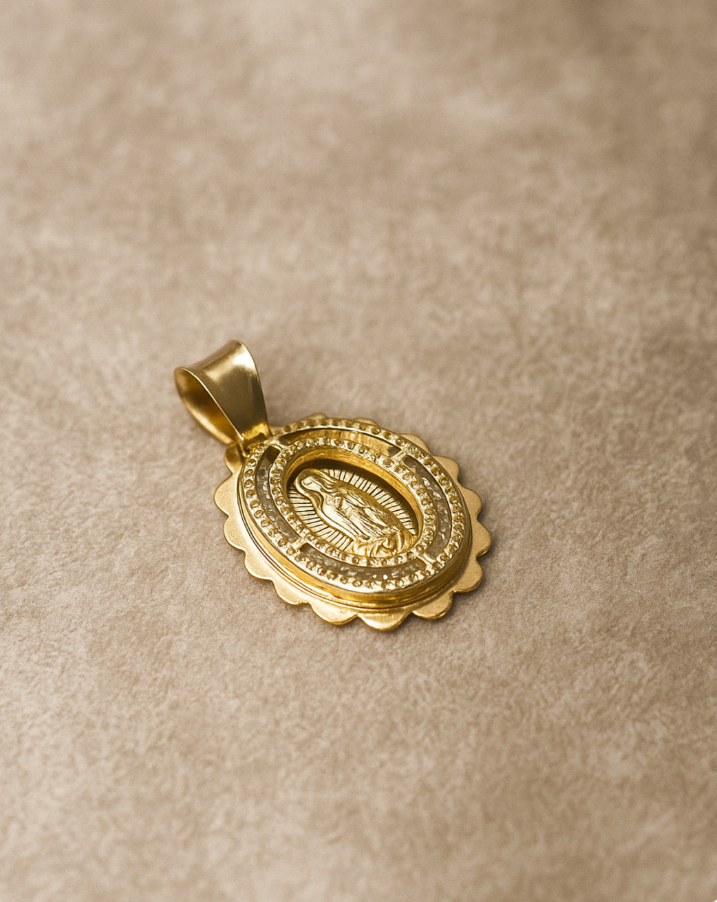 Medalla Redonda Flor