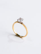 Anillo Corte Ovalado 14k