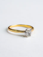 Anillo Corte Ovalado 14k