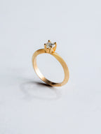 Anillo Solitario Oro Amarillo