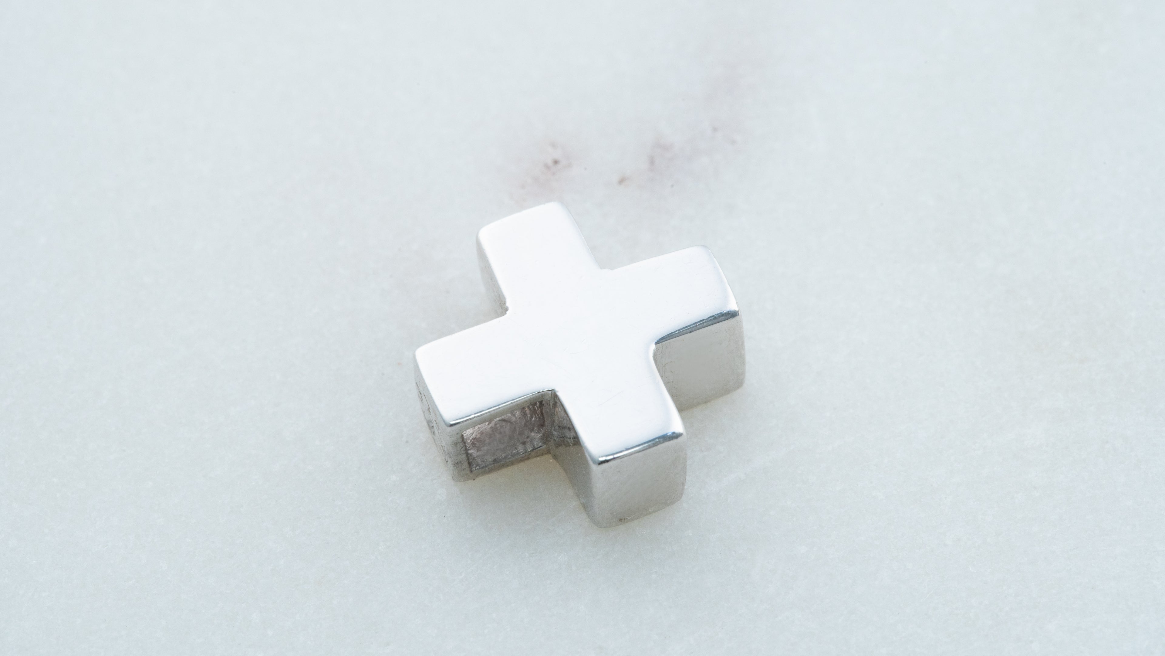 Dije Oro Blanco Cruz